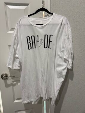Bride Graphic White Short-Sleeve Shirt